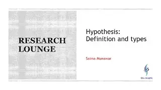 Hypothesis: Definition and Types.
