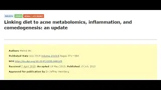 Linking diet to acne metabolomics, inflammation, and comedogenesis (Dovepress)