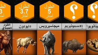 مقارنة و ترتيب أحجام وحوش ما قبل التاريخ