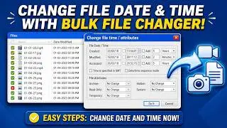 Change File Created and Modified Date in Seconds