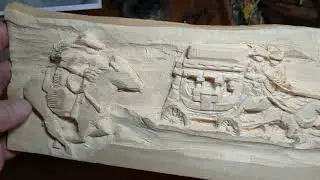 В гостях у резчика. Создание композиции, продолжение.