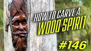 How to Carve a Wood Spirit #146 | Crooked Chisel TV | Learn to Carve  #art #artist #woodcarving