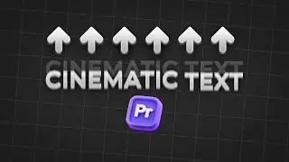 🎯HOW TO MAKE CINEMATIC TEXT EFFECT IN PREMIERE PRO