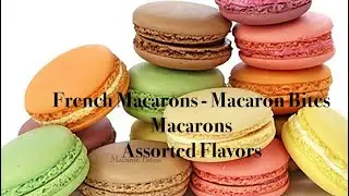 French Macarons Assorted Gift Box of 24 - Macaron Bites Snack On Sale