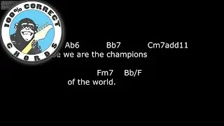 Queen - We Are The Champions - Chords & Lyrics