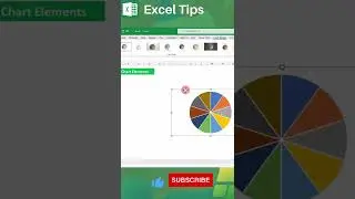 How to separate the chart elements in Excel | YouTube Shorts