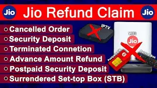 Jio Refund Claim, how to get refund in jio air fiber, jio postpaid security refund, How to Refund