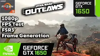 Star Wars Outlaws GTX 1650 FPS Test 1080p