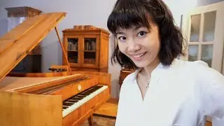 Playing historical pianos from 1800s at Schumann Haus Zwickau! | Tiffany Vlogs 