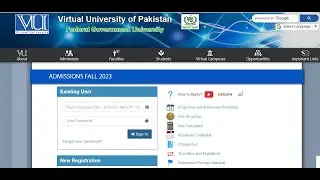 Virtual University Admission Open | Online Admission Procedure