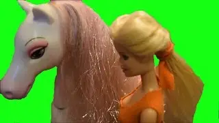 Barbie Doll Shows Horse to Barbi Dolls Video Story for Girls Toddlers & Kids | Toys Videos