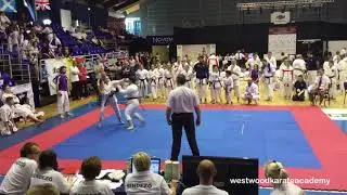 Caitlin Day 2017 JSKA European Junior Kumite Champion