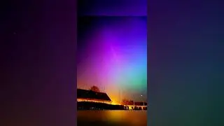 У нас Северное Сияние! Northern lights.💜