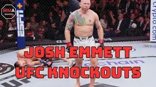 Josh Emmett UFC Knockouts - #ufc #ufc296 #joshemmett #mma #fightnight #featherweight #mmafighter