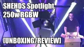 SHEHDS Spotlight 250w RGBW [UNBOXING/REVIEW]