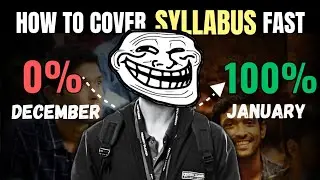 Fastest way to cover your syllabus | how to complete syllabus fast | how to cover syllabus fast
