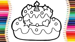 How to Draw a Birthday Cake