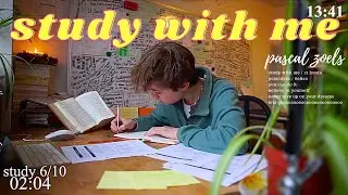 LIVE | 12-HOUR study with me 📚🌧 rain sounds & pomodoro timer 60 & 10