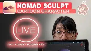 [LIVE] Cartoon Characters in Nomad Sculpt