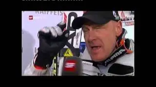 Didier Cuche vs. Michael Walchhofer, Downhill Final, Lenzerheide 2011