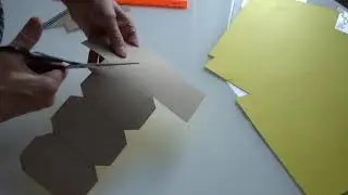 делаем  параллелепипед из картона