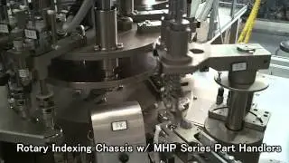 CDS Rotary Indexing Chassis with MHP Series Part Handlers