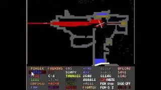 Powder Game: Uzi Machine Gun, With Auto-Reload And Trigger