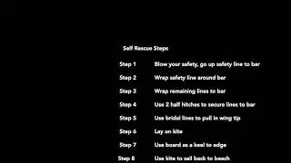 Kiteboarding Self Rescue
