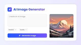 Build a Text to Image Generator Using HTML CSS & JavaScript | Free AI Image Generator API Tutorial