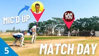 1st Grade Player Mic'd Up While Batting In India With CAN YOU CRICKET