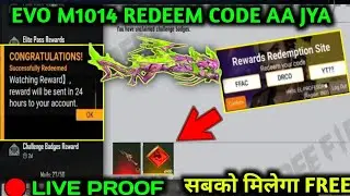 FREE FIRE EVO M1014 REDEEM CODE TODAY l FREE FIRE REDEEM CODE TODAY 🤯🔥