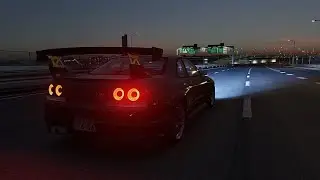 Assetto Corsa Shutoko Revival Project Highway run with a r33 GTR