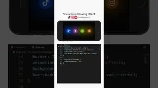 Social Icon Glowing Effect 