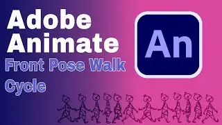 Front Pose Character Walk Cycle Front Pose Video 009 