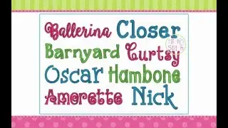 How to Create a Font Option Chart using fonts from The Itch 2 Stitch in Embrilliance software
