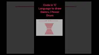 #Shorts #programminginc  "C'  Drawing Drum in 'C' Language  #clanguage #codinginc #clanguage