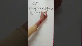 how to solve percentage/math learning video/ learning is fun #shorts #mathshorts #percentage