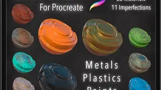 Procreate 3D PBR Material Brush Pack