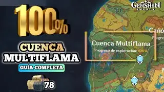 CUENCA MULTIFLAMA 100% | Todos los cofres de NATLAN  | Genshin Impact 5.0 💥