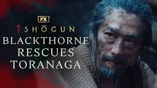 Blackthorne Rescues Toranaga from a Landslide - Scene | Shōgun | FX