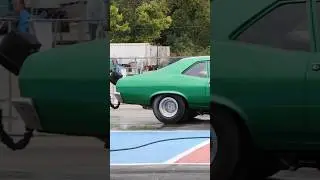 🐵👀 SCREAMING 10,000 RPM CHEVY NOVA! #shorts #car #loud #dragrace #chevy