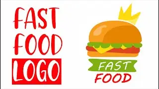 Fast food logo | social media Fast food design | Coreldraw x7 tutorial  - TM designer