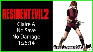 Resident Evil 2 (PSX) No Save, No Damage - Claire A - (