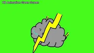 Cloud ☁️🌨️ Animation Green Screen