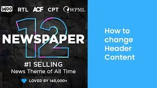 How to Customize or Change the Newspaper Theme Header