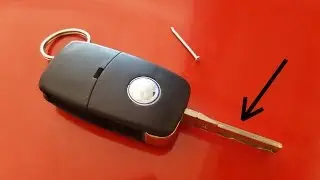 How to change / replace VW Golf Mk4, Mk5, Jetta, Passat, Skoda, Audi, Seat flip key blade in 4 steps