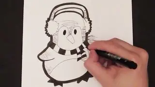DIBUJO DE UN PINGUINO / How to Draw a Penguin