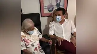 Silvestre Dangond le cumple sueño a seguidora de 109 años