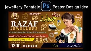 Jewellery Poster Design in Photoshop | Panaflex Design Idea 10x20  #design