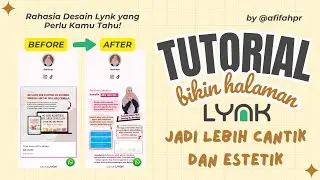 CARA BIKIN LANDING PAGE LYNK JADI LEBIH CANTIK DAN PROFESIONAL